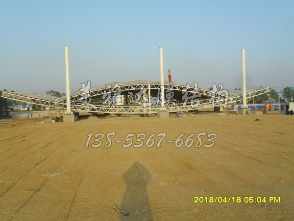 PTFE膜材江蘇某中心港區大門膜結構工程